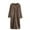 Coffee, variant on Wensltd Women's Winter Fleece Lined Nightdress Warm Long Sleeve Round Neck Mid-length Sleep Dress for Evenings