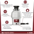 thumbnail image 2 of Legend Series 3/4 HP EZ-Mount Sound Insulated Garbage Disposer, 2 of 3