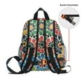 thumbnail image 5 of FORMRS School Backpack with Front Zippered Pocket 12" Student Travel Daypack, Dark Floral, 5 of 6