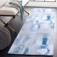 thumbnail image 2 of SAFAVIEH Tacoma Richard Abstract Machine Washable Runner Rug, Grey/Blue, 2'6" x 10', 2 of 8