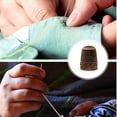 thumbnail image 4 of jesticaly Knitting Rings Finger for Protection Thimble Adjustable Specially-designed Handheld Carryable Safeguarding Crochet Tools Rose Gold Ring 1Set, 4 of 6