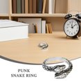 thumbnail image 4 of Nestingho Anillo Ajustable De Plateado Para Estilo Punk Vintage Fiesta Y Uso Diario, 4 of 8