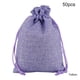 thumbnail image 5 of Matsuzay 50 unids/lote de bolsas de lino con cordón, bolsas de regalo para recuerdo de boda, bolsas para cosméticos para Baby Shower, bolsas para joyas Type8 NO8 Matsuzay CBP118246, 5 of 5