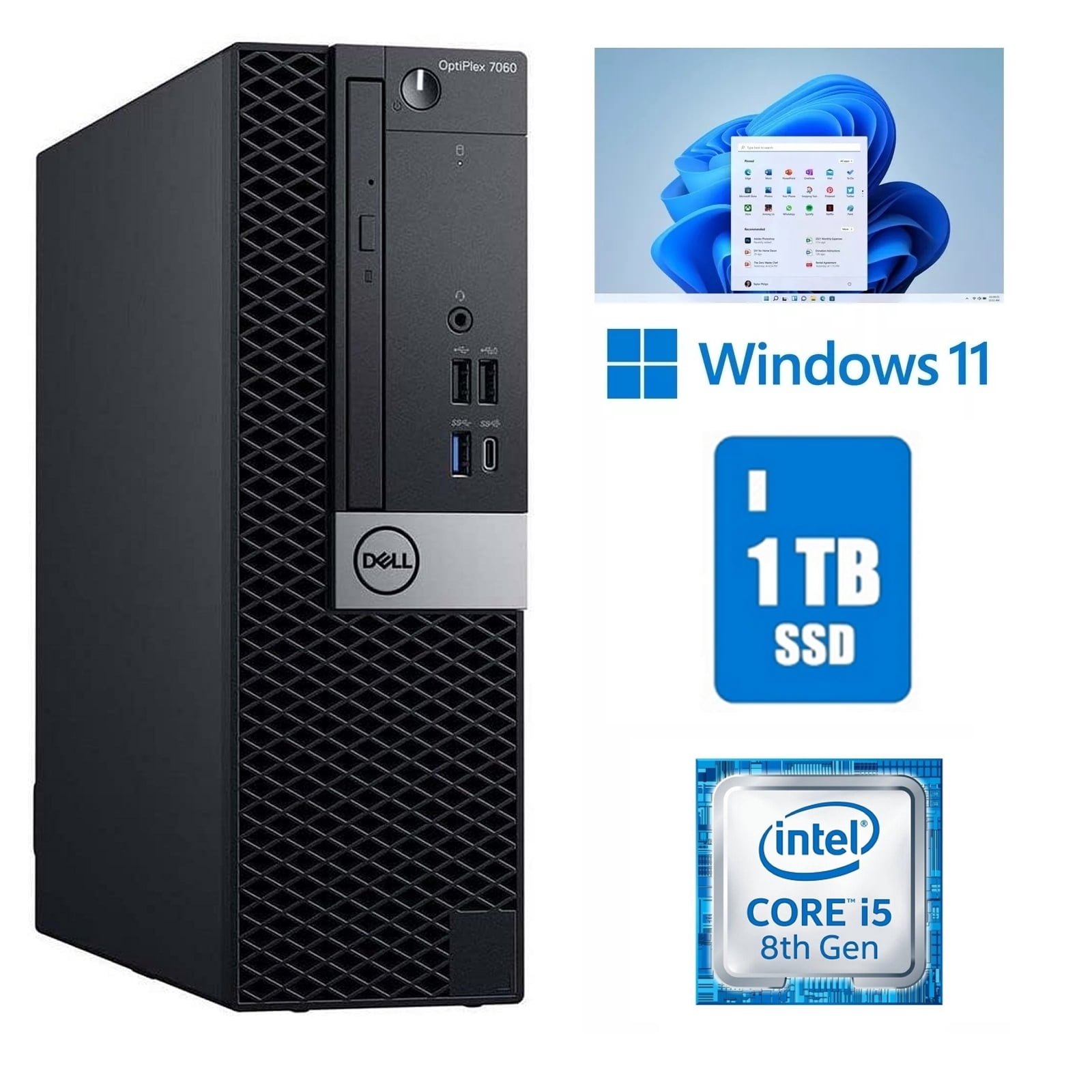 Dell OptiPlex 5070 SFF, Octa Core i7-9700, 9th Gen, 32GB RAM, 1TB