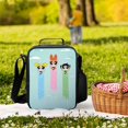 thumbnail image 6 of The Powerpuff Gi-rls Lunch Tote Bag Reusable Bento Bag Lunch Box Insulated Cooler Bag Adjustable Shoulder Bag, 6 of 8