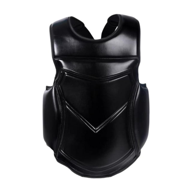 Almencla Karate Guard Chest Vest Protector, Protection Pad Boxing Body Protector for Workout Martial Arts Kickboxing Sparring Training L