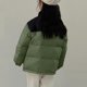 thumbnail image 4 of Parkas de manga larga para otoño e invierno para niños, de color liso, con cuello alto, de manga larga, gruesas y cálidas, bonitas y casuales, acolchadas con pan para niños y niñas, parte superior de, 4 of 7