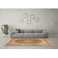 thumbnail image 3 of Ahgly Company Indoor Rectangle Medallion Brown Traditional Area Rugs, 7' x 9', 3 of 4