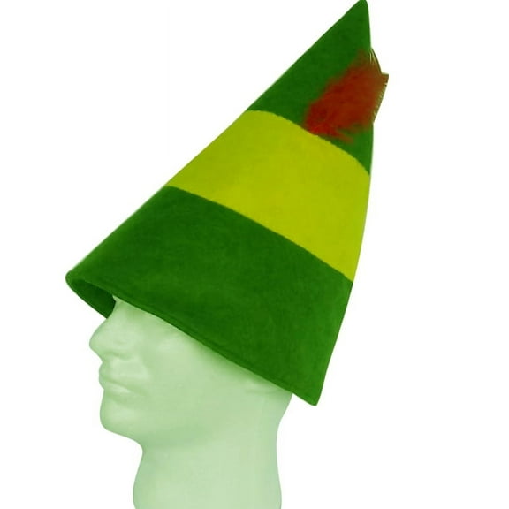 Adult Elf Hat with for Holiday New Year Red and Green Christmas Symbol Red and Green Hat Cone Hat