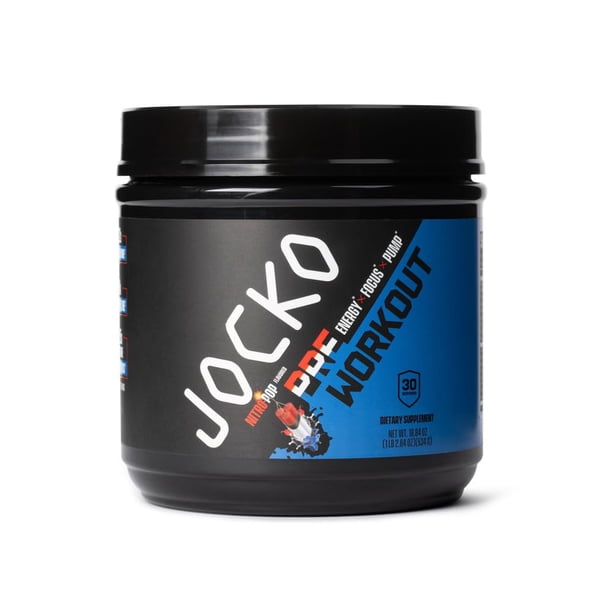 Pre Workout Jocko Fuel High Stim, bajo contenido de azúcar, 594 g, 30 porciones
