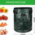 ZGBY 3Pack Durable Potato Grow Bags Garden Waterproof Reusable