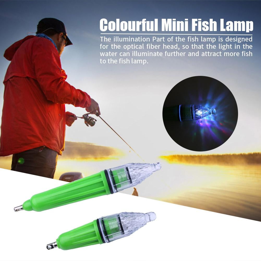 Mini LED Waterproof Fishing Trap Light 12cm 7 Color Underwater Flash Lamp