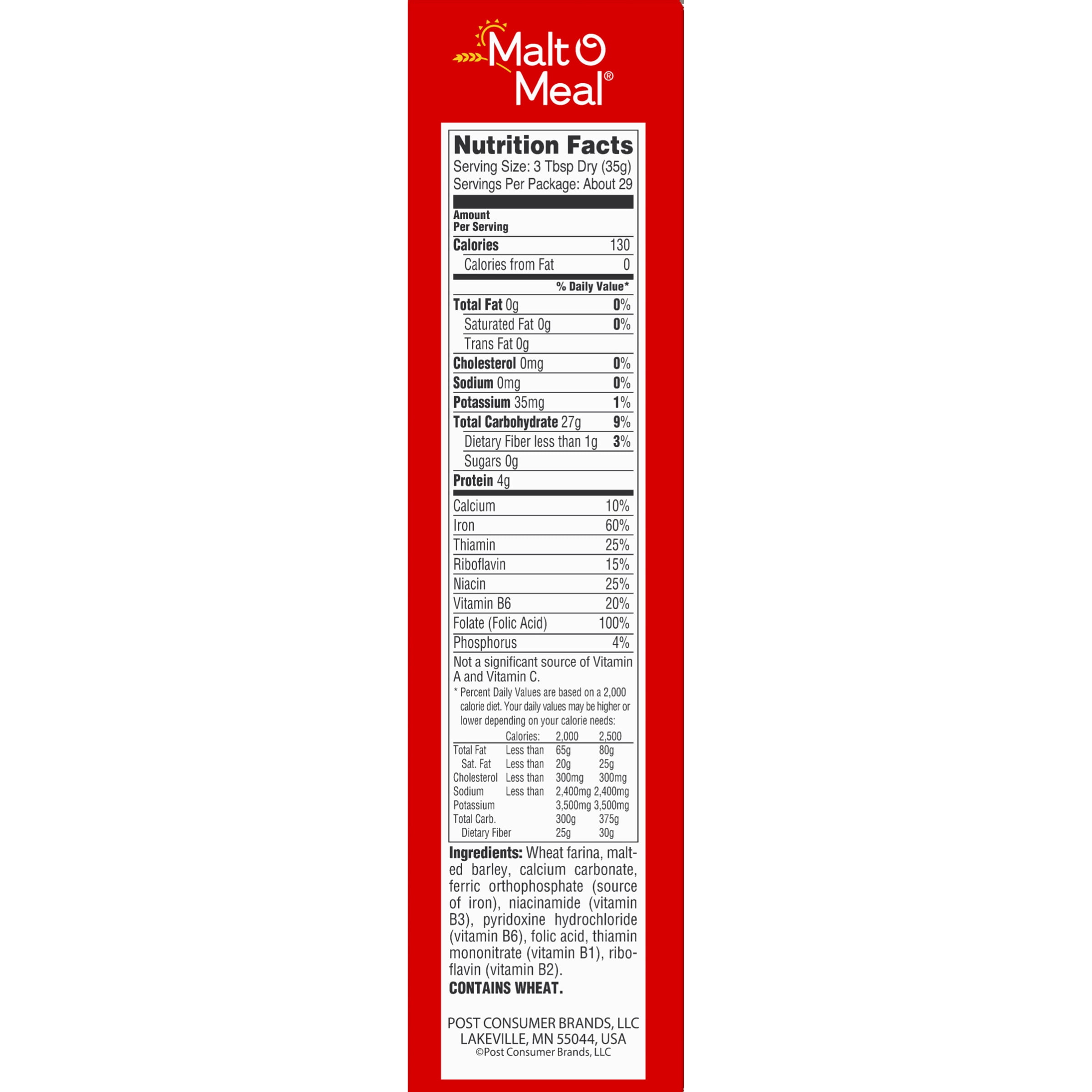 Malt O Meal Nutrition Facts Besto Blog