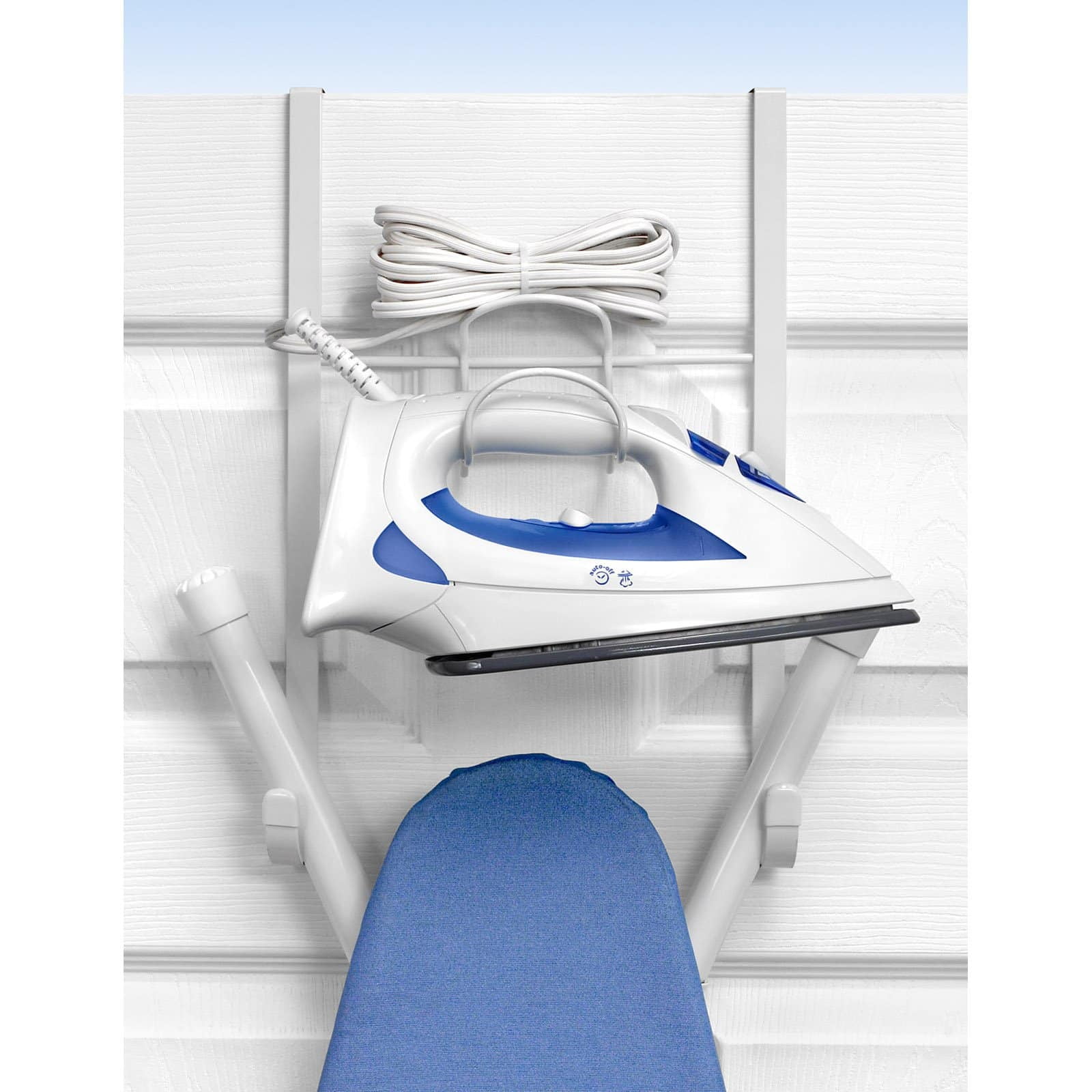 Spectrum Diversified 15 in. Over the Door Iron and Ironing Board Holder