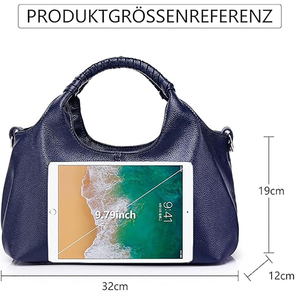 Genuine Leather Shoulder Bags Purses and Handbags for Women Satchel Designer Cross Body Hobo Medium Size Tote