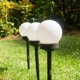 thumbnail image 2 of Iluminación decorativa para exteriores para jardines y patios, paquete de 3 bombillas LED solares impermeables para césped, 2 of 5