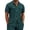 Dark Green, variant on Button Down T Shirt for Men Summer Lapel Button Down Graphic Daily Wear Lapel Neck T Shirt Lightweight Hawaiian Vacation Shirts T Shirt Summer Shirts Men