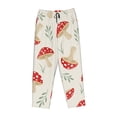 thumbnail image 4 of Xecao Cartoon Flat Mushrooms Women's Straight Lounge Pajama Pants: The Epitome of Relaxed Sleepwear, 4 of 9