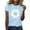 Z Sky Blue, variant on T Shirts for Women Short Sleeve Shirts for Women Graphic Tees Sunflower Butterfly Printed Shirt Short Sleeve Round Neck Outfit Clothes Workout Tops for Women Womens Tops 1PC Top Green L