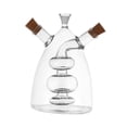 thumbnail image 2 of Dispensador de aceite de oliva y vinagre 2 en 1, transparente, para cocina, dispensador de de soja, recipiente para aceite y vinagre para cocina, 2 of 9