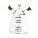 thumbnail image 2 of Dispensador de aceite y vinagre Macarena 2 en 1 Botella de vidrio transparente, 2 of 8