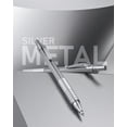 thumbnail image 4 of Nicpro 2 PcS Mechanical Pencils 05mm & 07 mm with case, Metal Artist Pencil Set with 4 Tubes HB Lead Refills, 2 Erasers, 9 Eraser Refills For Art Writing Drafting, Drawing, Sketch, Silver, 4 of 4