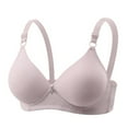 thumbnail image 3 of Bras for Older Women Summer V Neck Soft Knit Wireless Push Up Bralettes Comfortable Everyday Bra, 3 of 3
