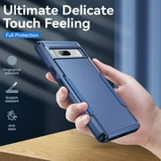 Allytech Google Pixel 7A Case 6.1 - Heavy Duty Shockproof Protective Anti-Scratch Slim Fit Dual Layers Hybrid Back Cover Shell Case for Google Pixel 7A - Blue
