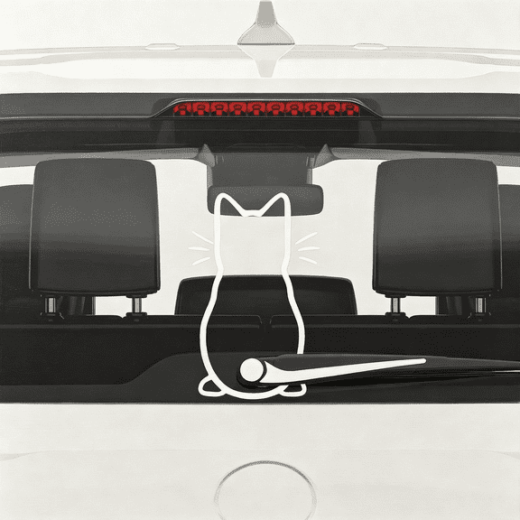 CCOCC Car Decals Vinyl Art Stickers for Vehicle Exterior Cute Cat Design,Waterproof & Sunscreen,Easy to Apply & Remove,Personalized Decor for Car Window,Bumper,Laptop,Mug