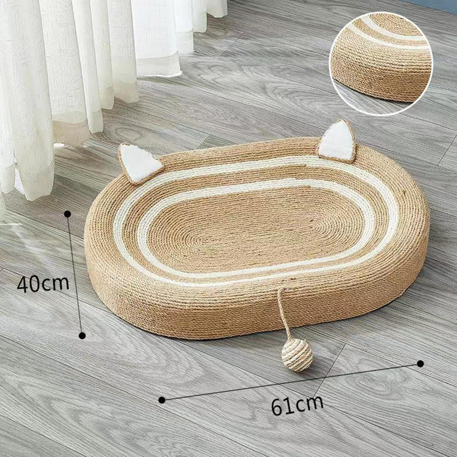 Cat Scratcher Cardboard, Cat Scratch Pad Bowl Behavior Furniture Protector, Design Oval Cat Scratch Pad Cat Scratching Board for Indoor Lounge
