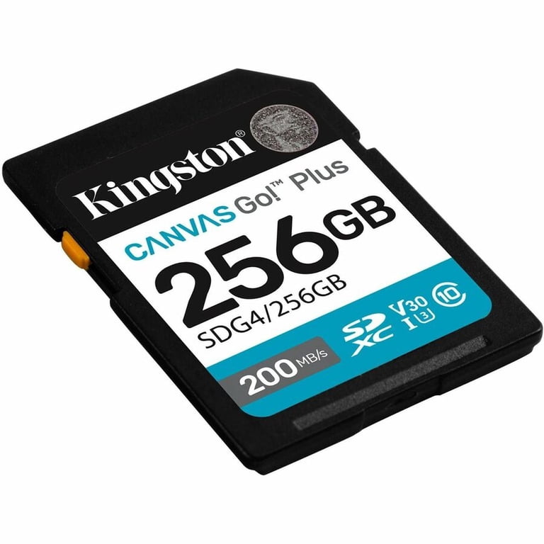 Kingston Canvas Go! Plus 256 GB Class 10/UHS-I (U3) V30 SDXC