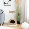 thumbnail image 4 of Gymax Petsjoy 28'' Hand-Made Cat Tree Tower Natural Bowl Shaped w/Perch, 4 of 10