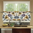 thumbnail image 4 of Yayeee Kitchen Curtains Tier Set of 2 Light Filtering 57"x24" Over Sink Window Panels, Colorful Floral, 4 of 7