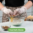 thumbnail image 4 of Comfy Package Disposable Vinyl Gloves Food Grade Latex-Free Clear, 100-Pack Small, 4 of 6