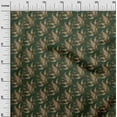 thumbnail image 3 of oneOone Rayon Dark Green Fabric Asian Paisley Diy Clothing Quilting Fabric Print Fabric By Yard 56 Inch Wide, 3 of 4