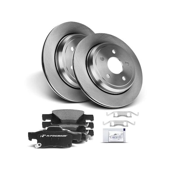 Rear Brake Pad and Rotor Kit 6 - Compatible with 2011 - 2017 Dodge Durango 5.7L V8 - Autopart Premium