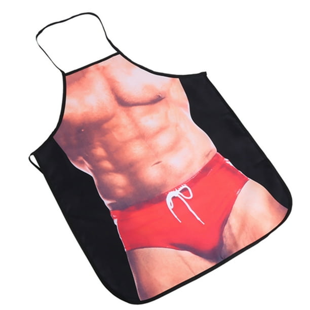 Delantal de cocina divertido 3D NikouMX para hombre y mujer