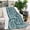Blue, variant on Teal Paisley Pattern Blanket,Comfortable Soft Flannel Throw Blanket,All Season,Warm Lightweight Blankets for Sofa Bed Couch Living Room Chair,30"x40"