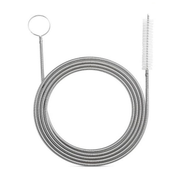 Nylon And Stainless Steel Flexible Refrigerator Cleaning Brush For Drain Pipe Dredge And Car Use