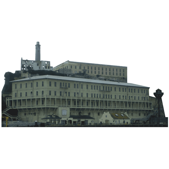 Alcatraz Federal Penitentiary Prison San Francisco Bay Cardboard Cutout Standee Standup