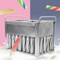 40pcs Stainless Steel Molds Ice Lolly Ice Cream Stick Holder Commercial