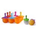 thumbnail image 3 of Silicone Pop Mold, Silicone Ice Popsicle, Non-Stick Ice Pop Maker, Baby Food Storage, Food Grade Baby Food Freezer Trays Orange, 3 of 9