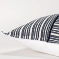thumbnail image 3 of Rizzy Home Blue/Ivory 20"X20" Stripe Woven Poly Filled Throw Pillow, 3 of 5