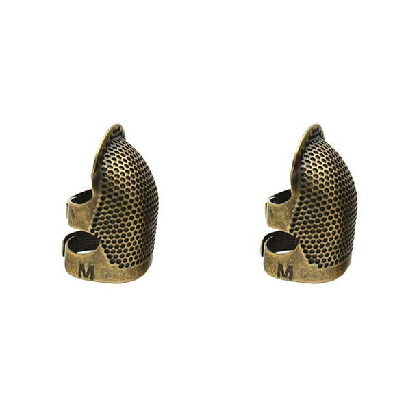 Moyic Anillo de tejer, dedal de protección para los dedos, herramientas de ganchillo para el hogar, artesanías de hilo para el hogar, tipo Tipo M 2Conjunto