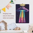 thumbnail image 4 of FORMRS Acrylic Clipboard with Low Profile Clip Standard A4 Letter Size, 12.5" x 9", Purple UFO, 4 of 8