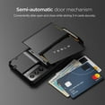 thumbnail image 4 of VRS Design Phone Case for Galaxy S21 Plus (2021), [Damda Glide Pro] Premium Sturdy Semi Auto Wallet [4 Cards] Phone Case with Card Holder (Black), 4 of 8