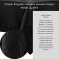 thumbnail image 5 of Caiden Elegance Damask Tablecloth - 60" x 102" - Black - Elrene Home Fashions, 5 of 7