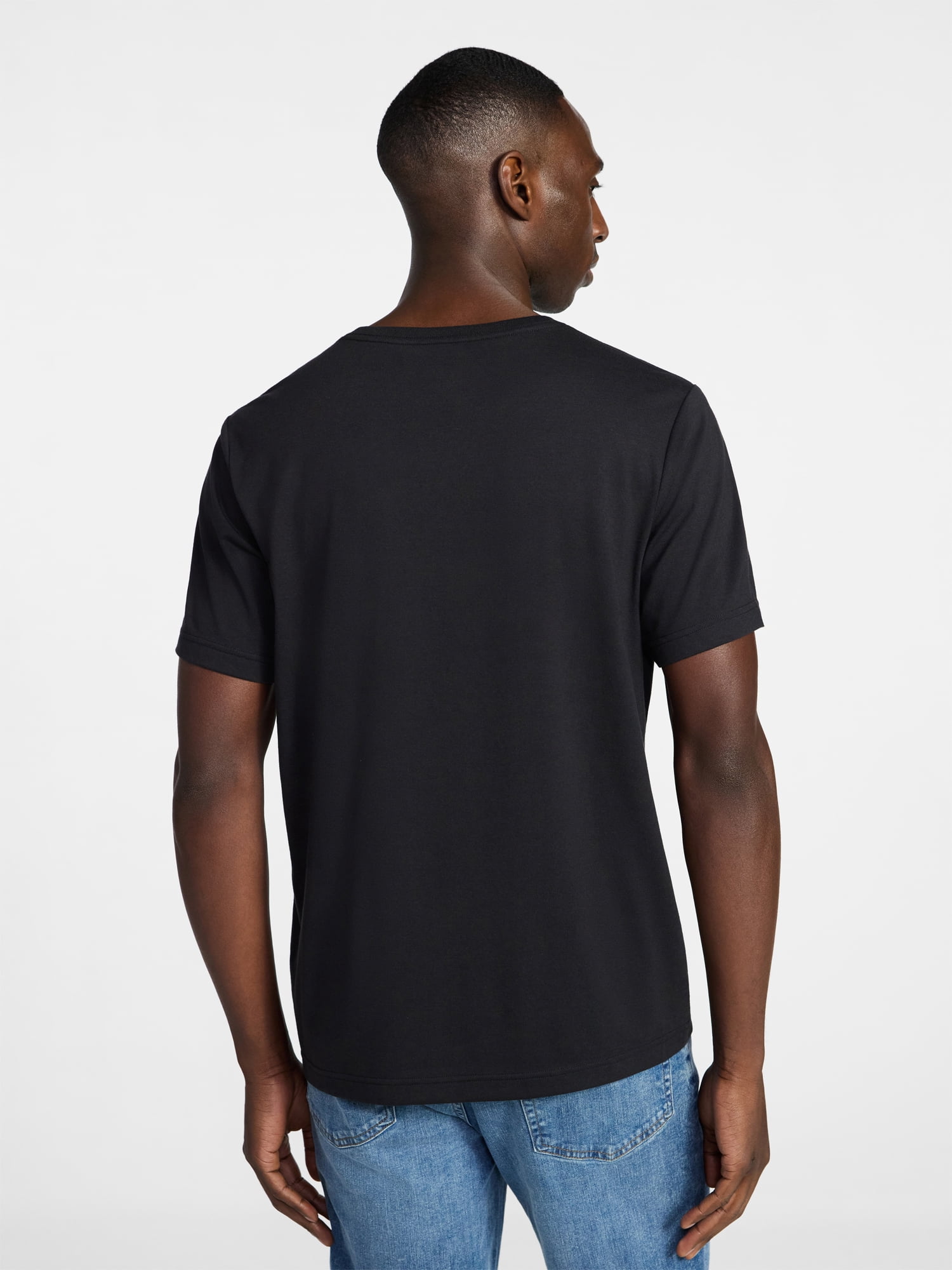 George Men's & Big Men's Relaxed Fit Short Sleeve V-Neck Tee, Sizes S-3XL