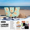 thumbnail image 5 of Kdxio Cute Duck for Beach Bag for Women Large Beach Tote Bag Waterproof Sandproof Swim Bag with Zipper Pockets Beach Vacation Travel, 5 of 7