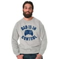thumbnail image 4 of Father's Day Gamer Dad is in Control Men's Big & Tall Crewneck Sweatshirt Brisco Brands 2X, 4 of 5